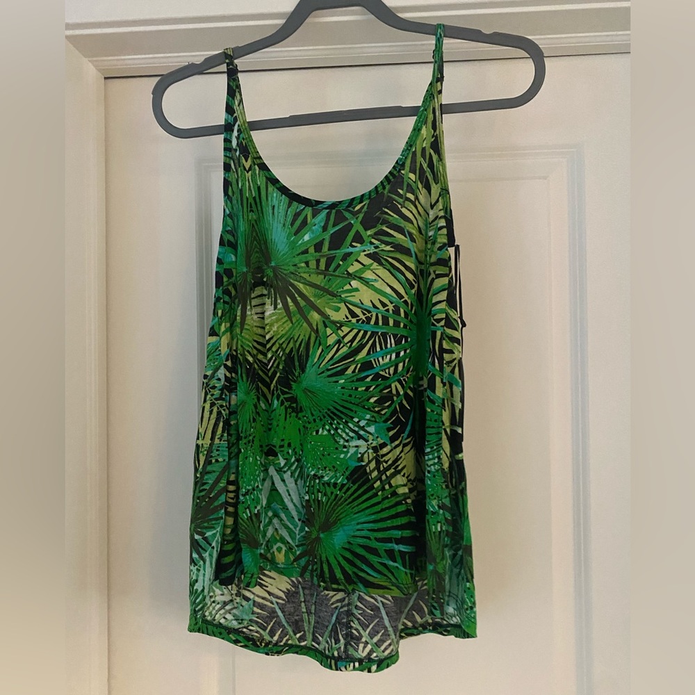 Nwt - Michael Lauren/Revolve Prince Deep Back Tank‎ in Jungle Green Size XS
